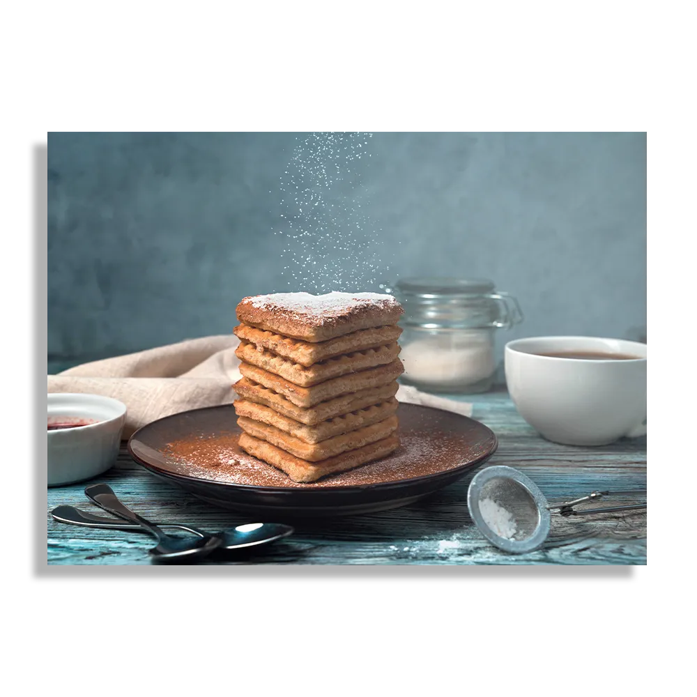 Schilderij Wafels Rechthoek Horizontaal Template DB 50 70 Horizontaal Eten En Drinken 68 1