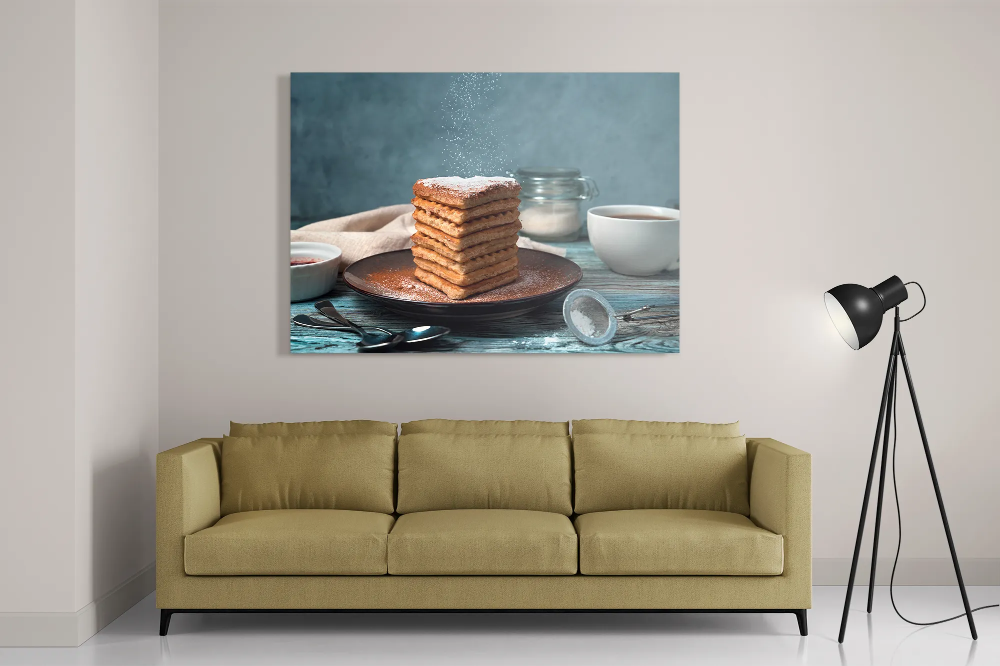 Schilderij Wafels Rechthoek Horizontaal Template DB 50 70 Horizontaal Eten En Drinken 68 2