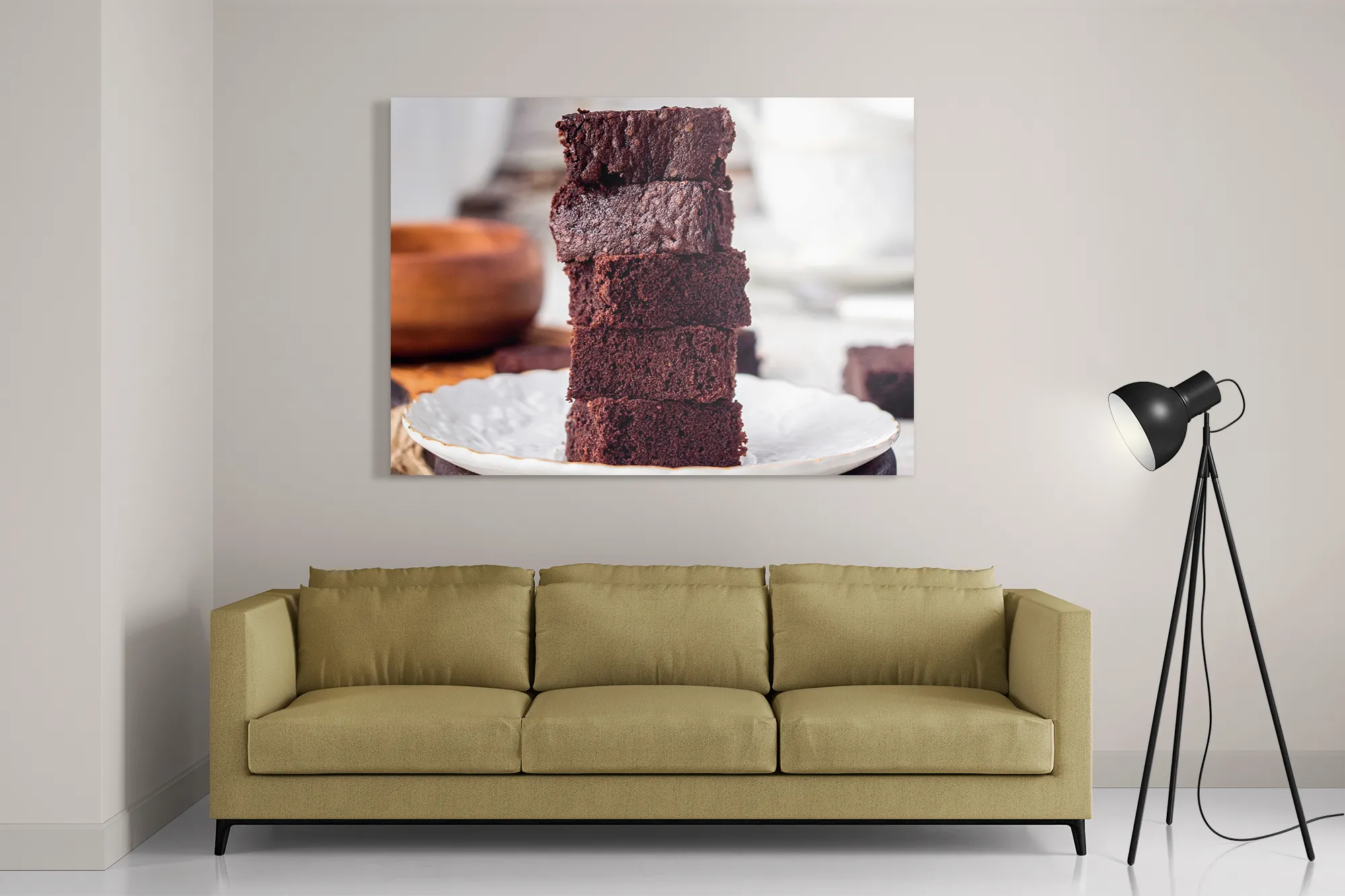 Schilderij Brownies Rechthoek Horizontaal Template DB 50 70 Horizontaal Eten En Drinken 69 2