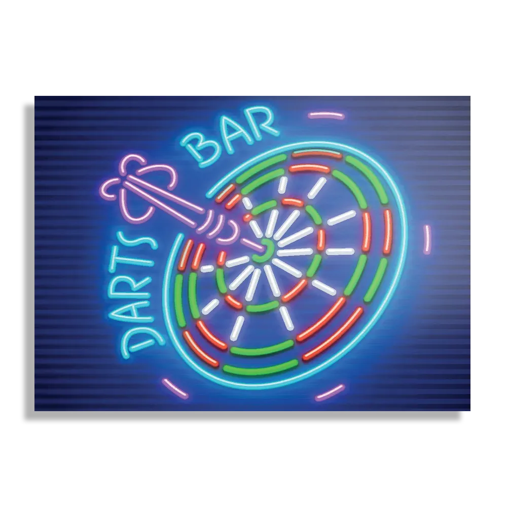 Schilderij Darts Bar Rechthoek Horizontaal Template DB 50 70 Horizontaal Gaming En Spel 12 1