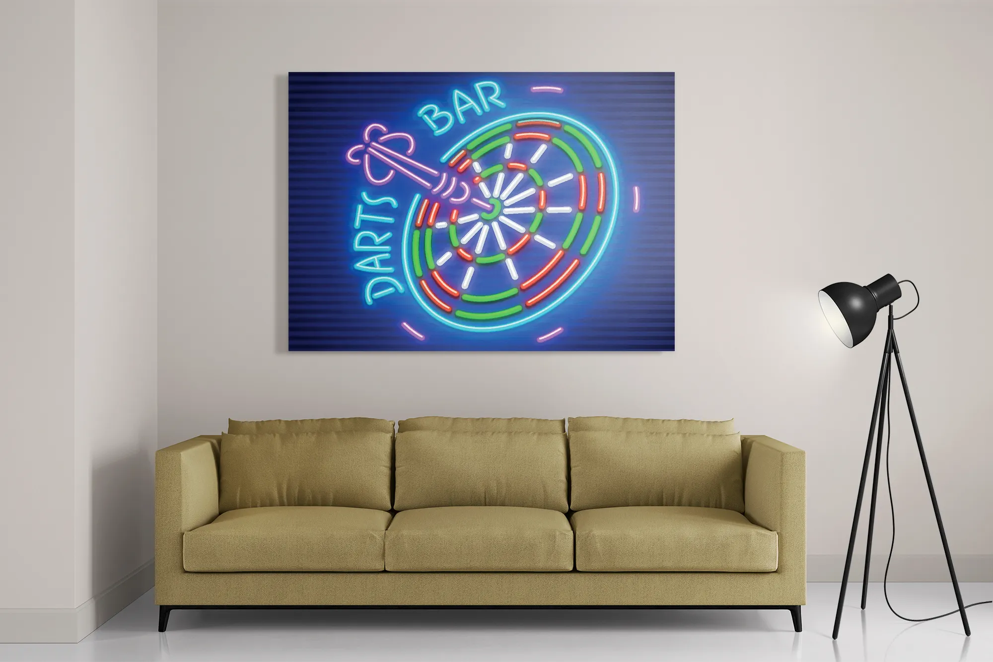 Schilderij Darts Bar Rechthoek Horizontaal Template DB 50 70 Horizontaal Gaming En Spel 12 2