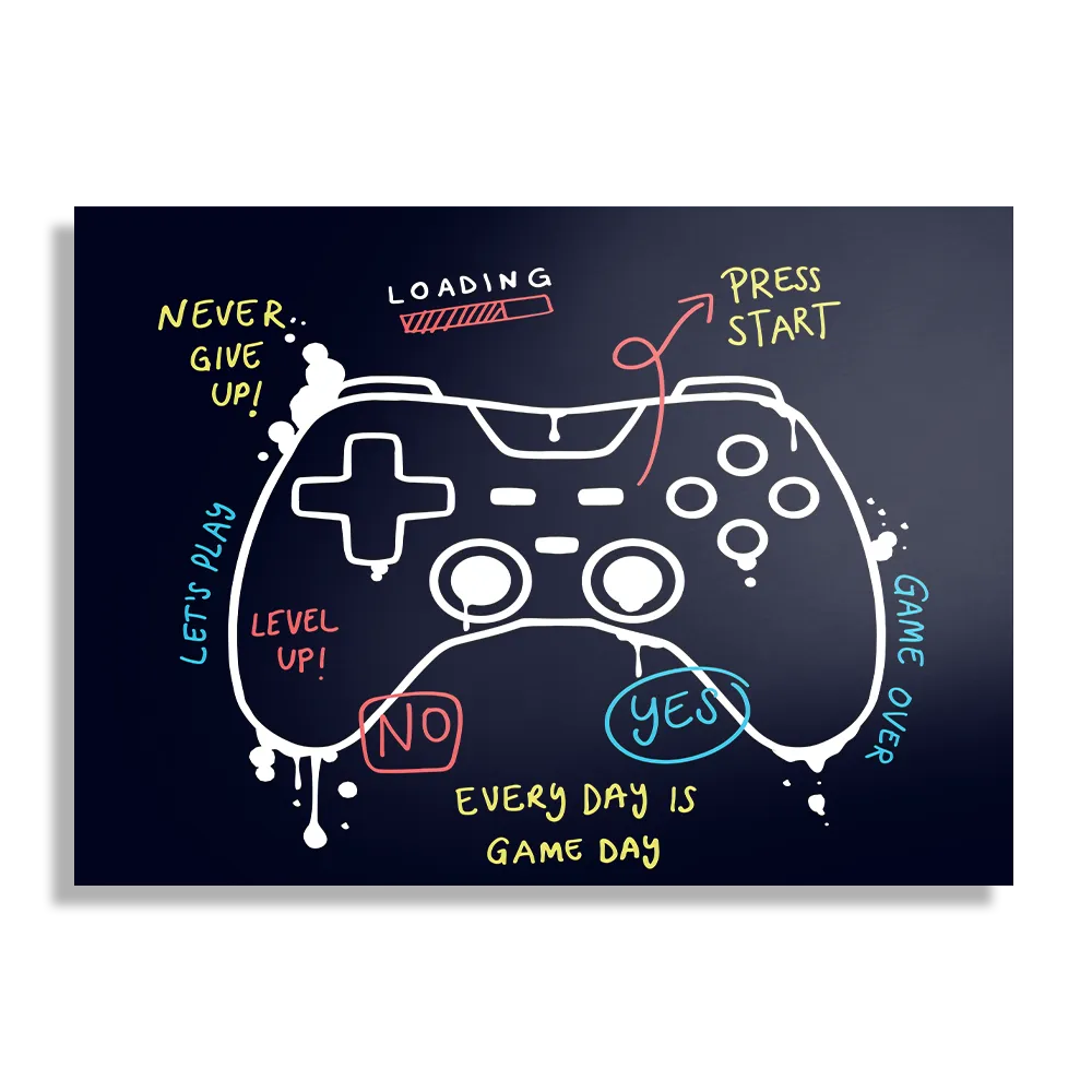 Schilderij Game Controller Rechthoek Horizontaal Template DB 50 70 Horizontaal Gaming En Spel 14 1