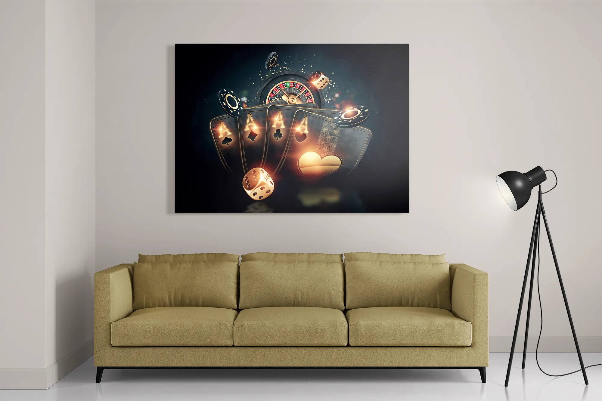 Schilderij The Ace Rechthoek Horizontaal Template DB 50 70 Horizontaal Gaming En Spel 15 2