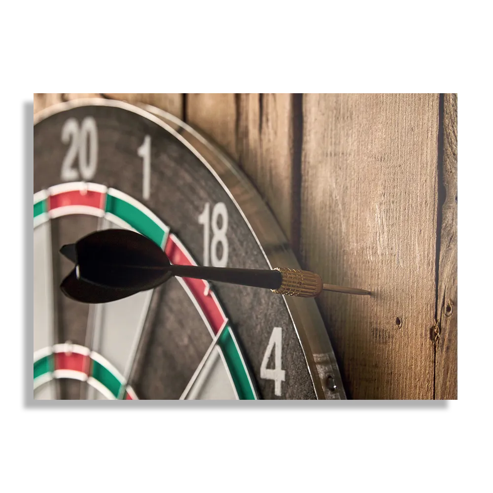 Schilderij Dartbord Rechthoek Horizontaal Template DB 50 70 Horizontaal Gaming En Spel 20 1