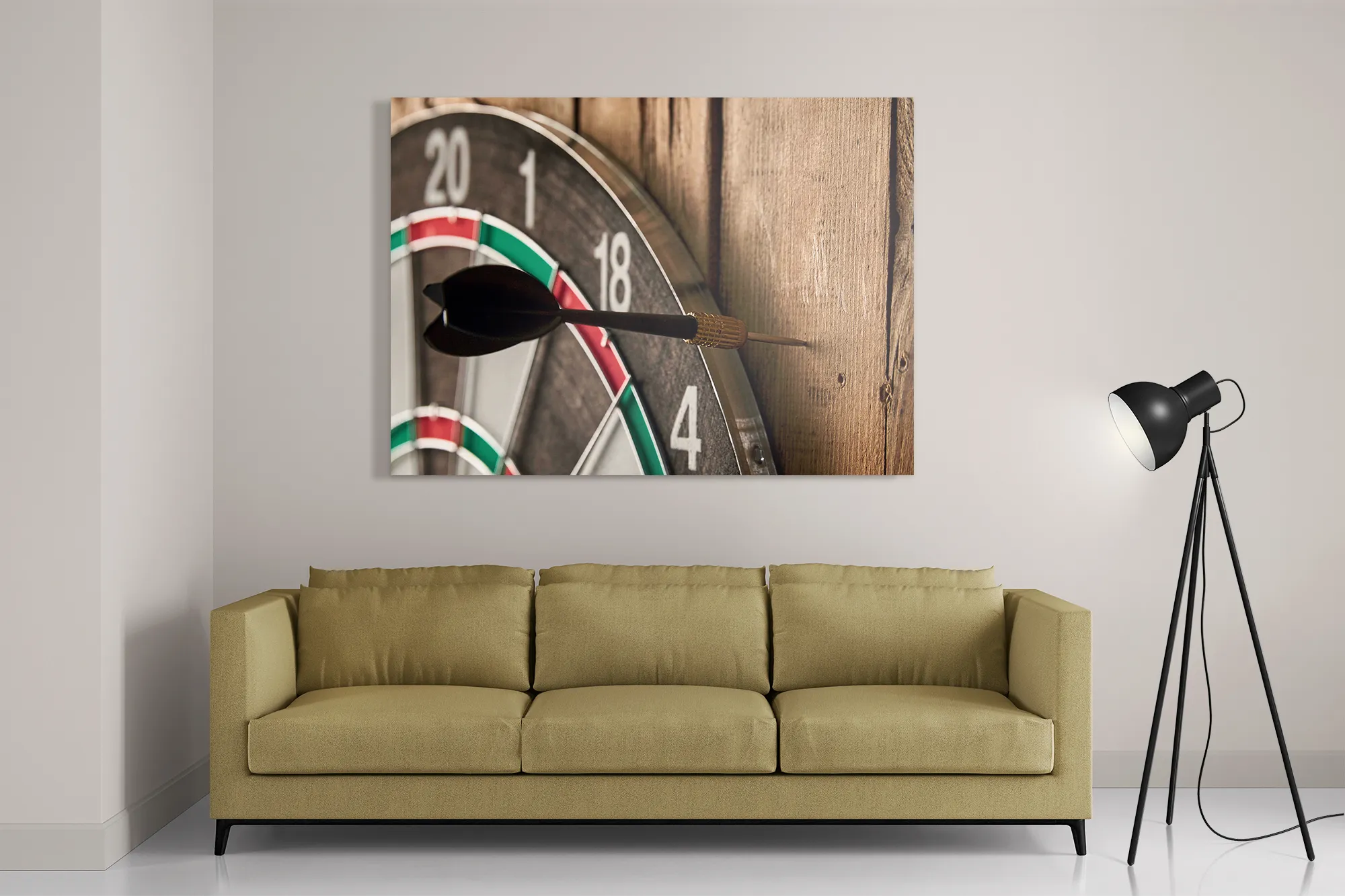 Schilderij Dartbord Rechthoek Horizontaal Template DB 50 70 Horizontaal Gaming En Spel 20 2