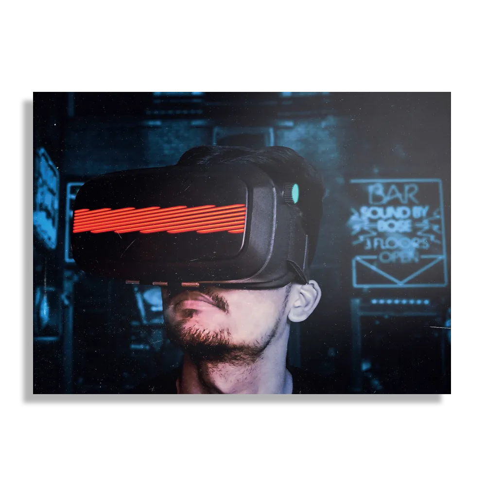 Schilderij VR Bril Rechthoek Horizontaal Template DB 50 70 Horizontaal Gaming En Spel 5 1