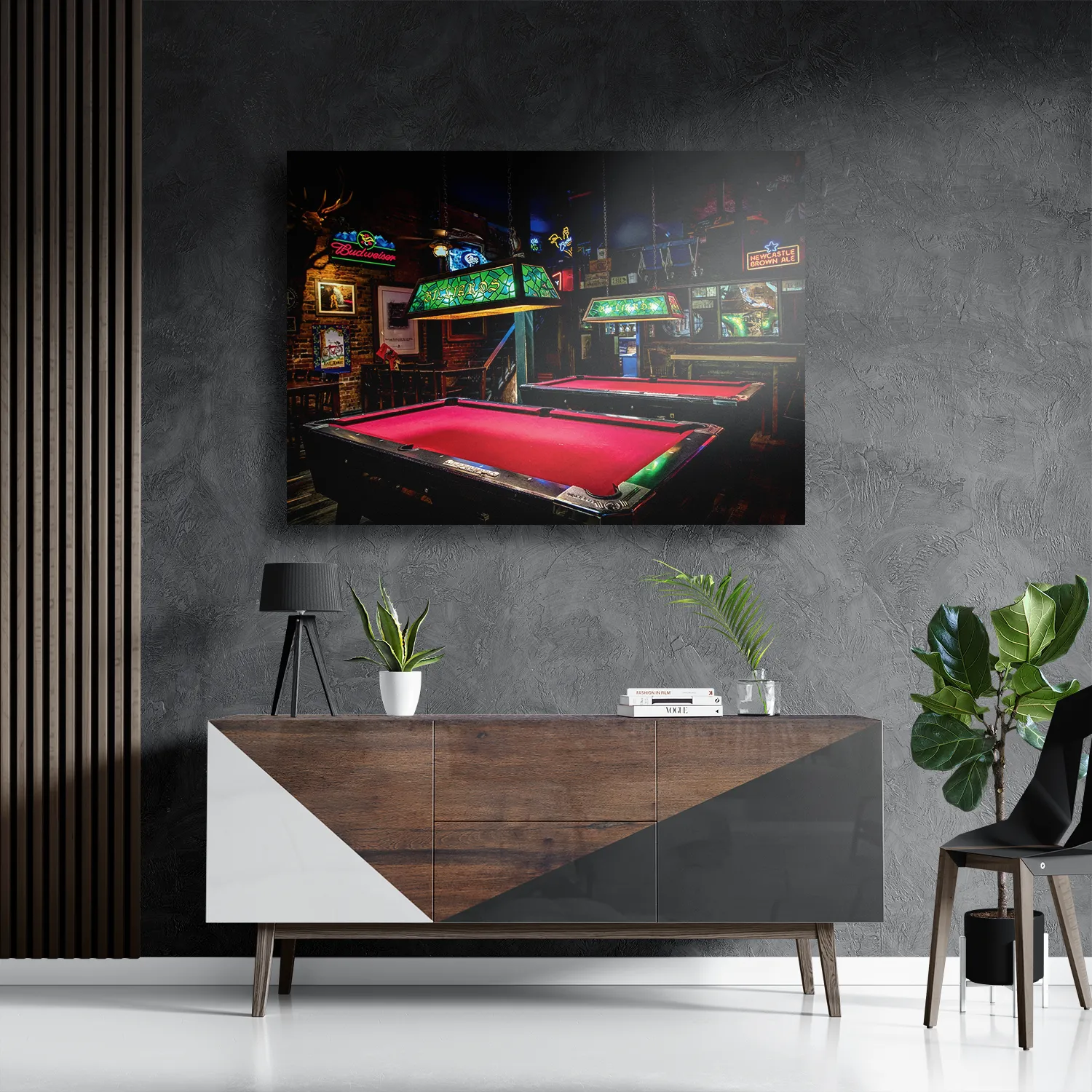 Schilderij Biljarttafels Rechthoek Horizontaal Template DB 50 70 Horizontaal Gaming En Spel 9 3