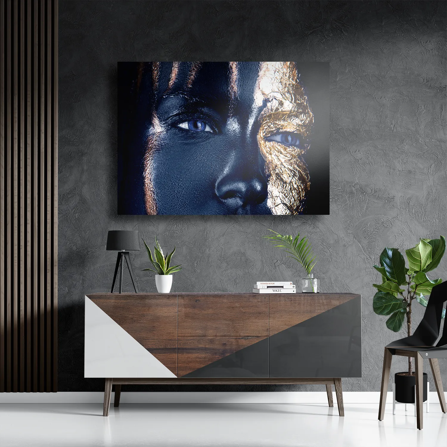 Schilderij Golden Whoman 05 Rechthoek Horizontaal Template DB 50 70 Horizontaal Lifestyle 16 3