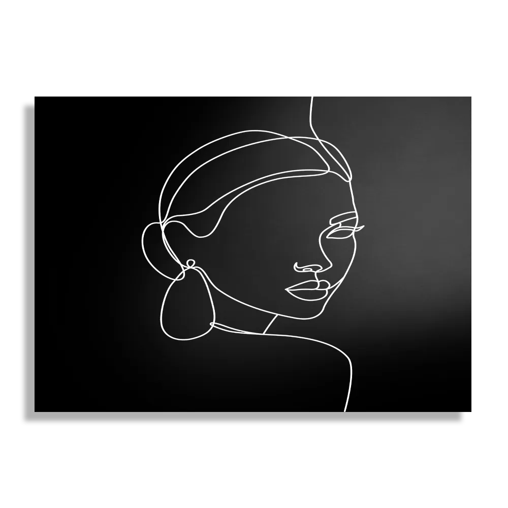 Schilderij Black and White Model 03 Rechthoek Horizontaal Template DB 50 70 Horizontaal Lifestyle 22 1