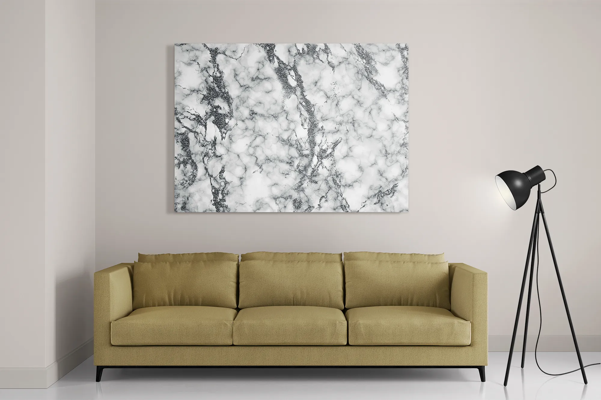 Schilderij Basis Marmer Look Grijs Rechthoek Horizontaal Template DB 50 70 Horizontaal Marmer 1 2