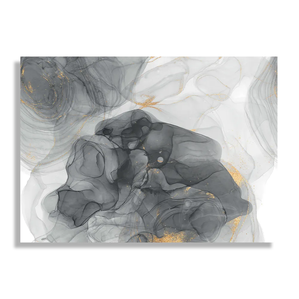 Schilderij Abstract Marmer Look Grijs met Goud 02 Rechthoek Horizontaal Template DB 50 70 Horizontaal Marmer 10 1