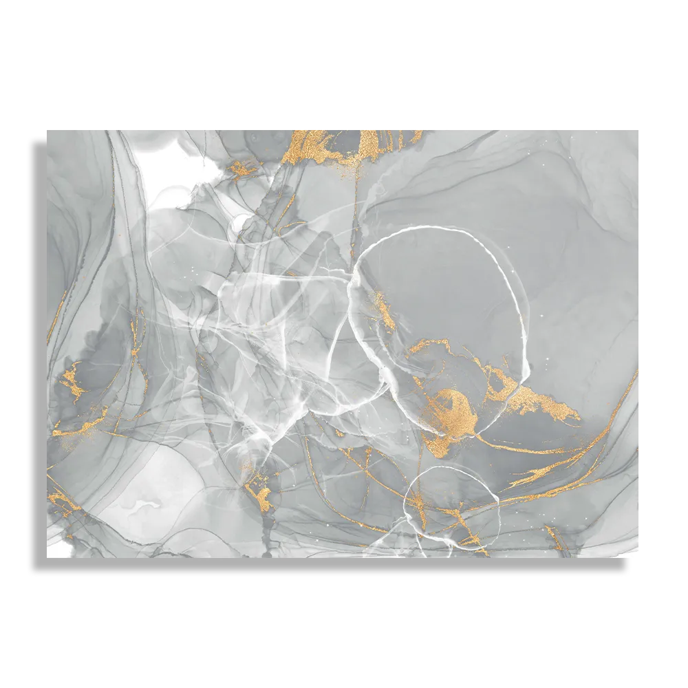 Schilderij Abstract Marmer Look Grijs met Goud 06 Rechthoek Horizontaal Template DB 50 70 Horizontaal Marmer 17 1