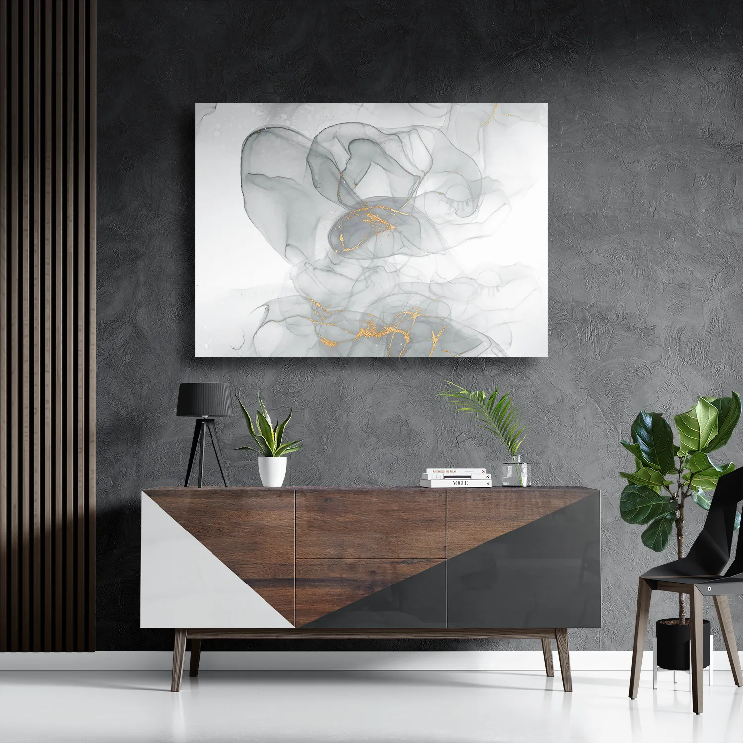 Template_DB_50-70_Horizontaal_Marmer_18-3 Schilderij Abstract Marmer Look Grijs met Goud 07 Rechthoek Horizontaal Template DB 50 70 Horizontaal Marmer 18 3