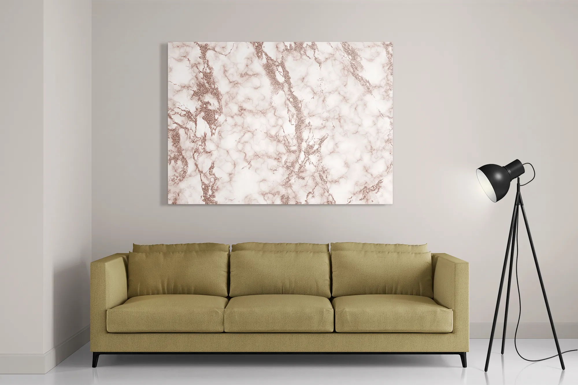 Schilderij Basis Marmer Look Bruin Rechthoek Horizontaal Template DB 50 70 Horizontaal Marmer 2 2