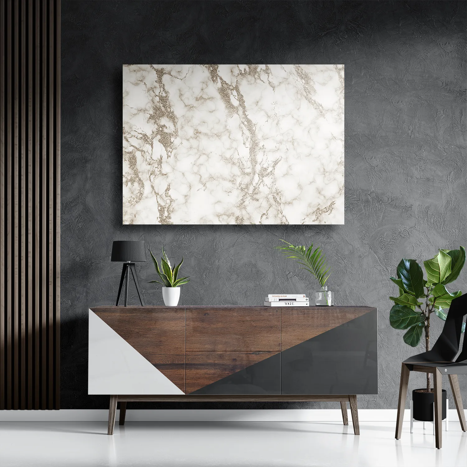 Schilderij Basis Marmer Look Grijs Rechthoek Horizontaal Template DB 50 70 Horizontaal Marmer 3 3