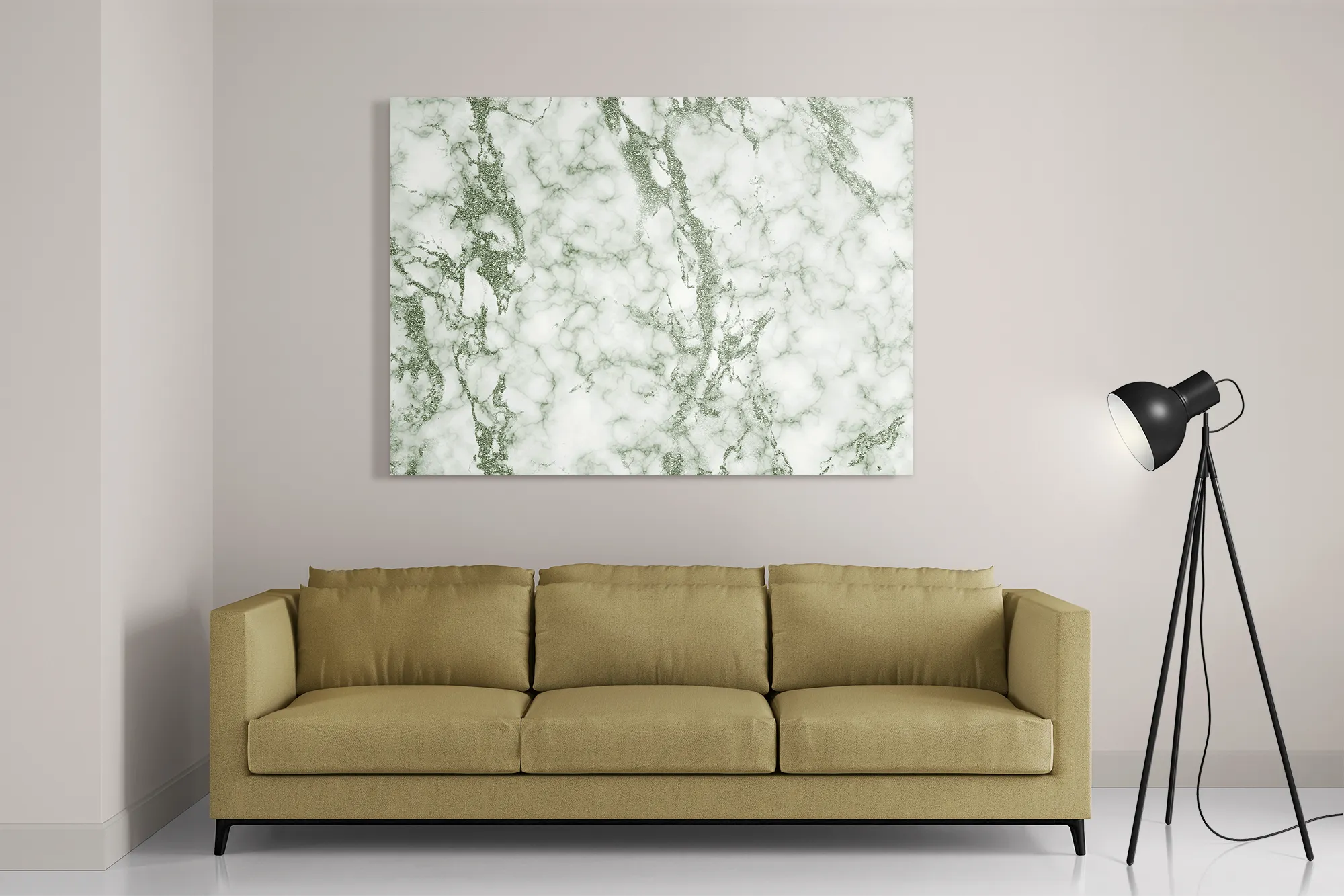 Schilderij Basis Marmer Look Groen Rechthoek Horizontaal Template DB 50 70 Horizontaal Marmer 6 2