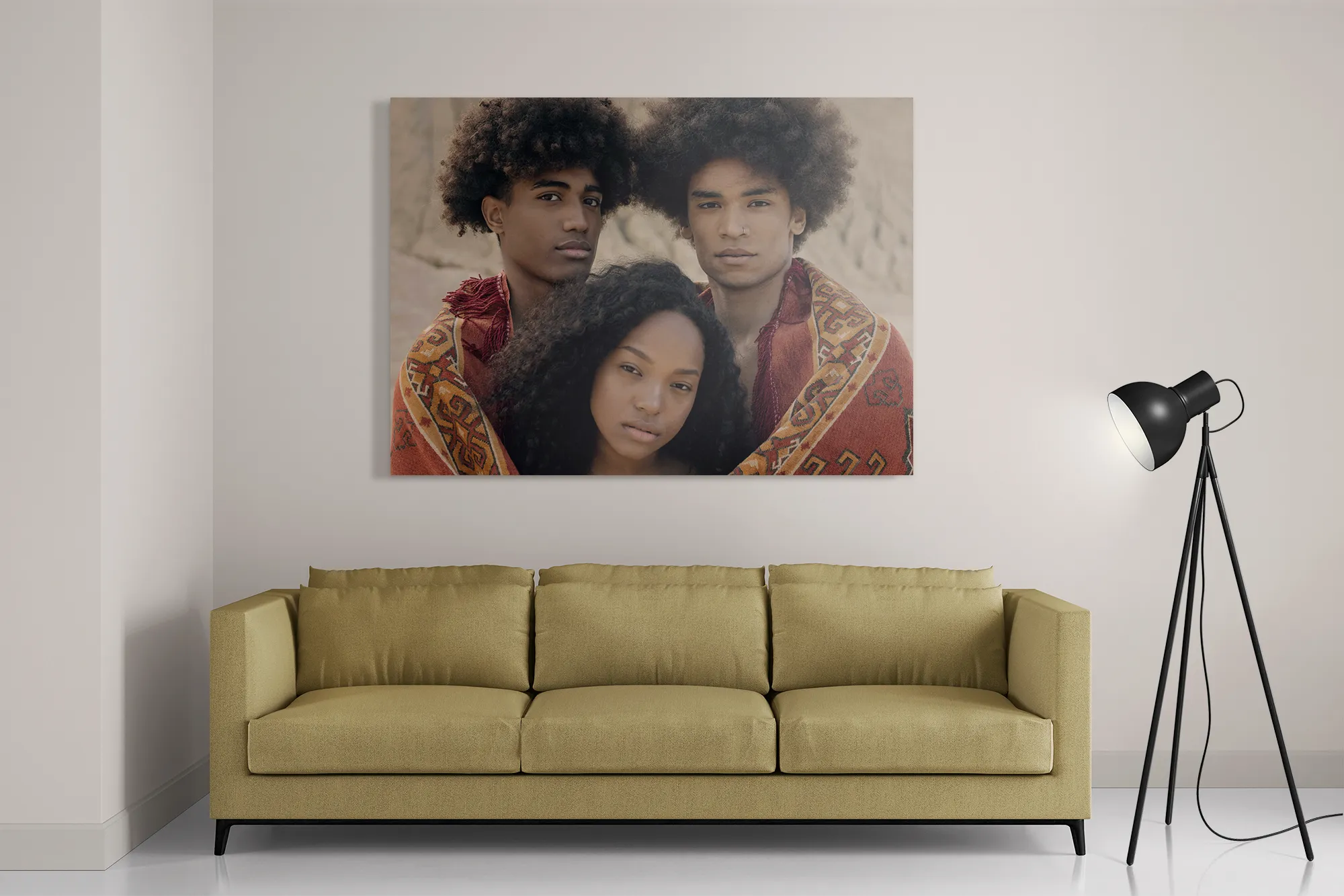 Template_DB_50-70_Horizontaal_Mensen_10-2 Schilderij Afro's in de Woestijn met Persisch tapijt Rechthoek Horizontaal Template DB 50 70 Horizontaal Mensen 10 2
