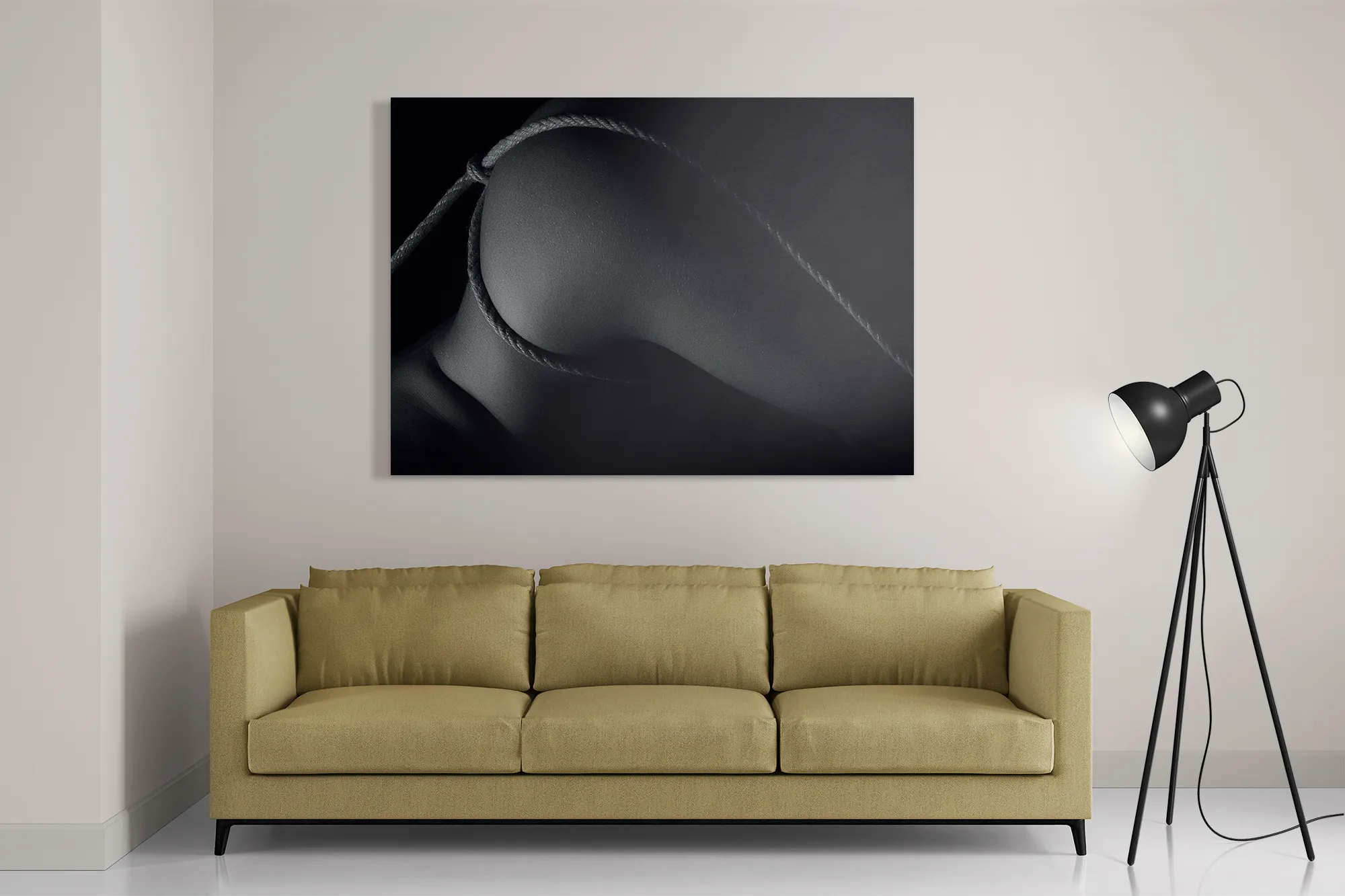 Schilderij Vrouw Met Sexy Touw Rechthoek Horizontaal Template DB 50 70 Horizontaal Mensen 3 2