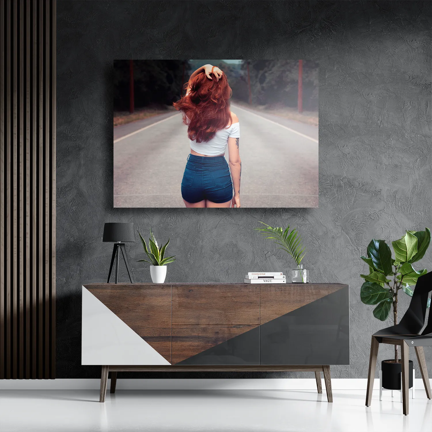 Schilderij Walk Away Rechthoek Horizontaal Template DB 50 70 Horizontaal Mensen 7 3