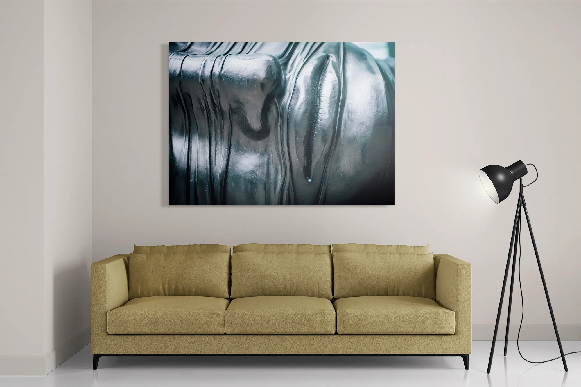 Schilderij Het Zilvere Hoofd Rechthoek Horizontaal Template DB 50 70 Horizontaal Mensen 8 2