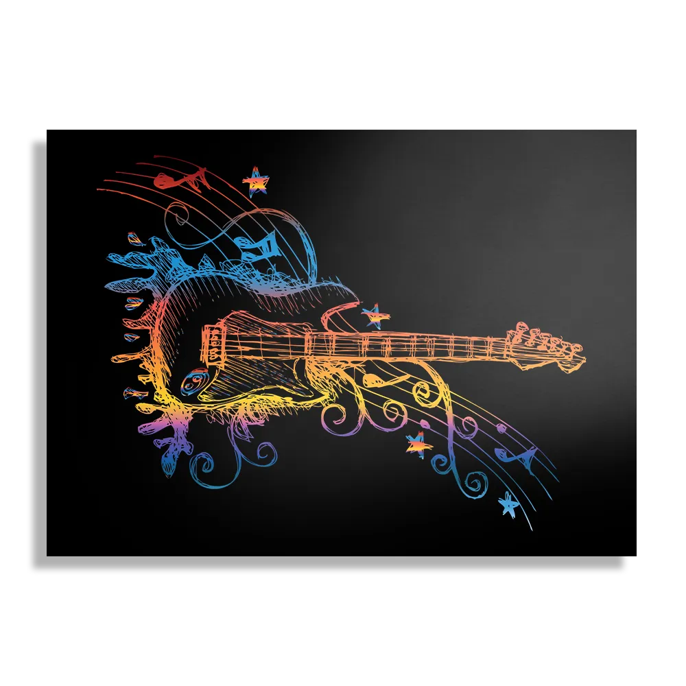 Schilderij Gitaar Rechthoek Horizontaal Template DB 50 70 Horizontaal Muziek 20 1