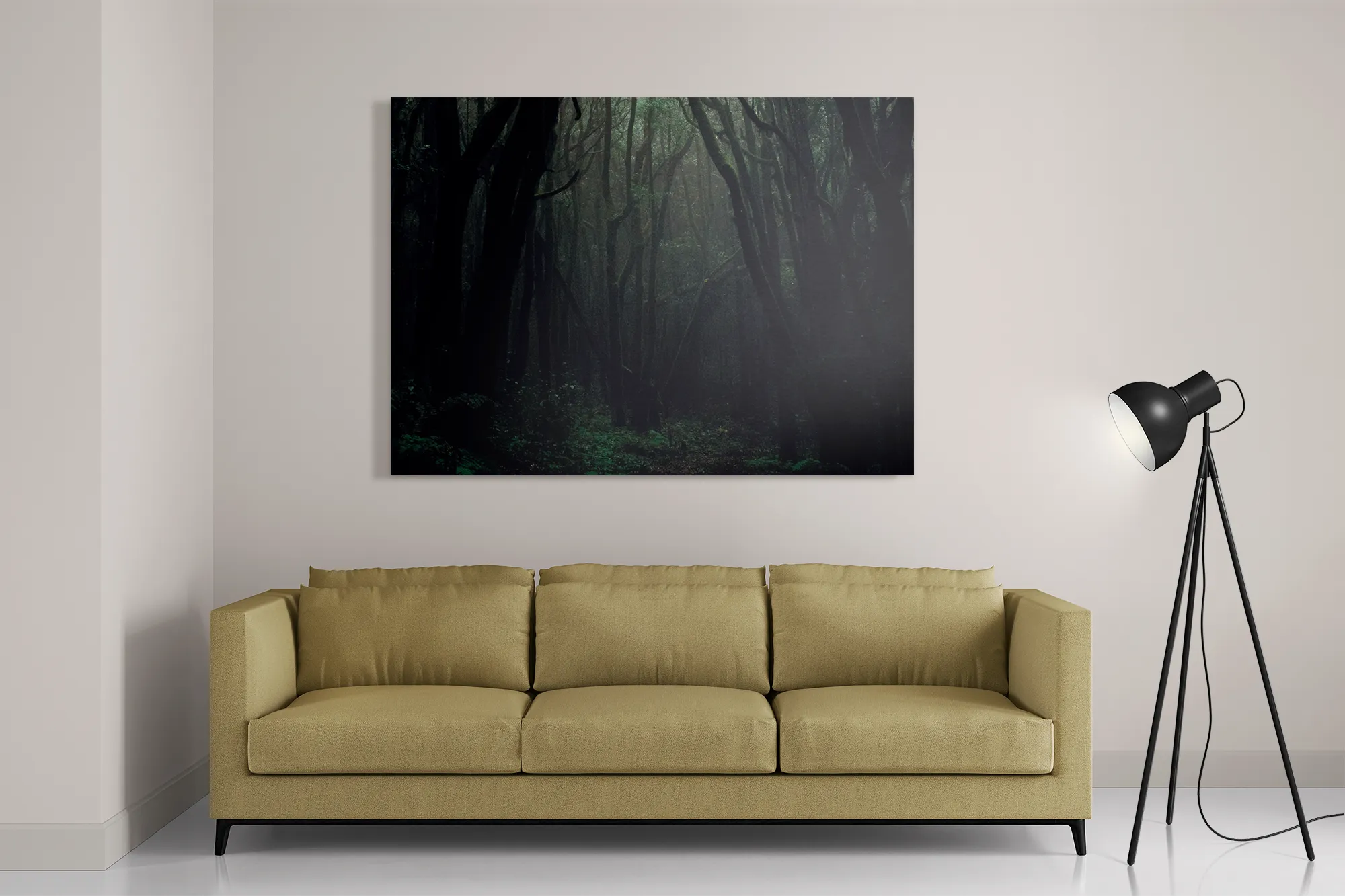 Schilderij Het Donkere Bos Rechthoek Horizontaal Template DB 50 70 Horizontaal Natuur 1 2