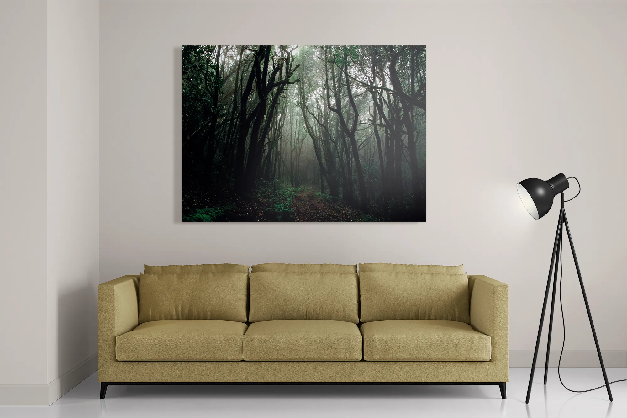 Schilderij Het Donkere Bos 2 Rechthoek Horizontaal Template DB 50 70 Horizontaal Natuur 17 2