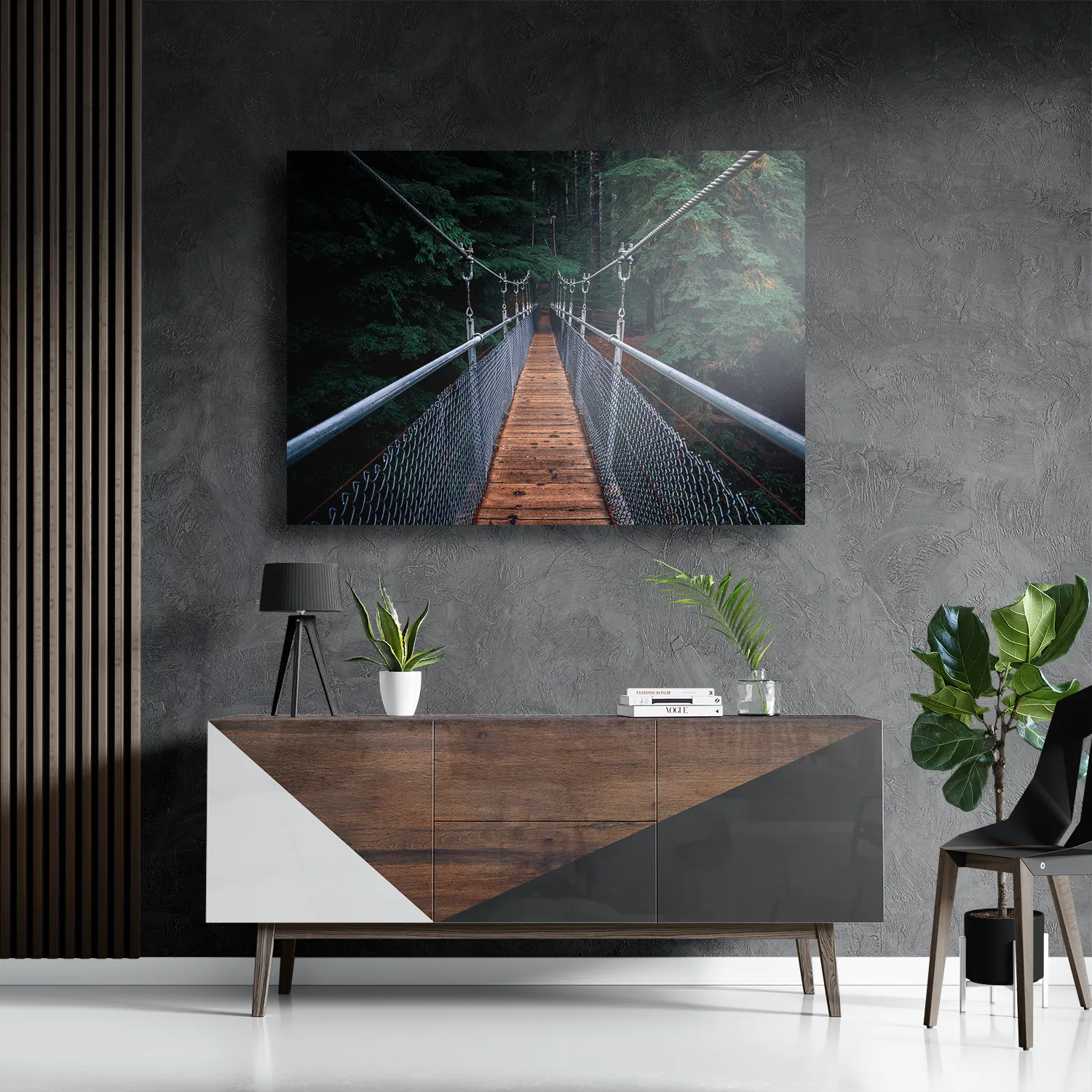 Template_DB_50-70_Horizontaal_Natuur_18-3 Schilderij Over de brug Rechthoek Horizontaal Template DB 50 70 Horizontaal Natuur 18 3
