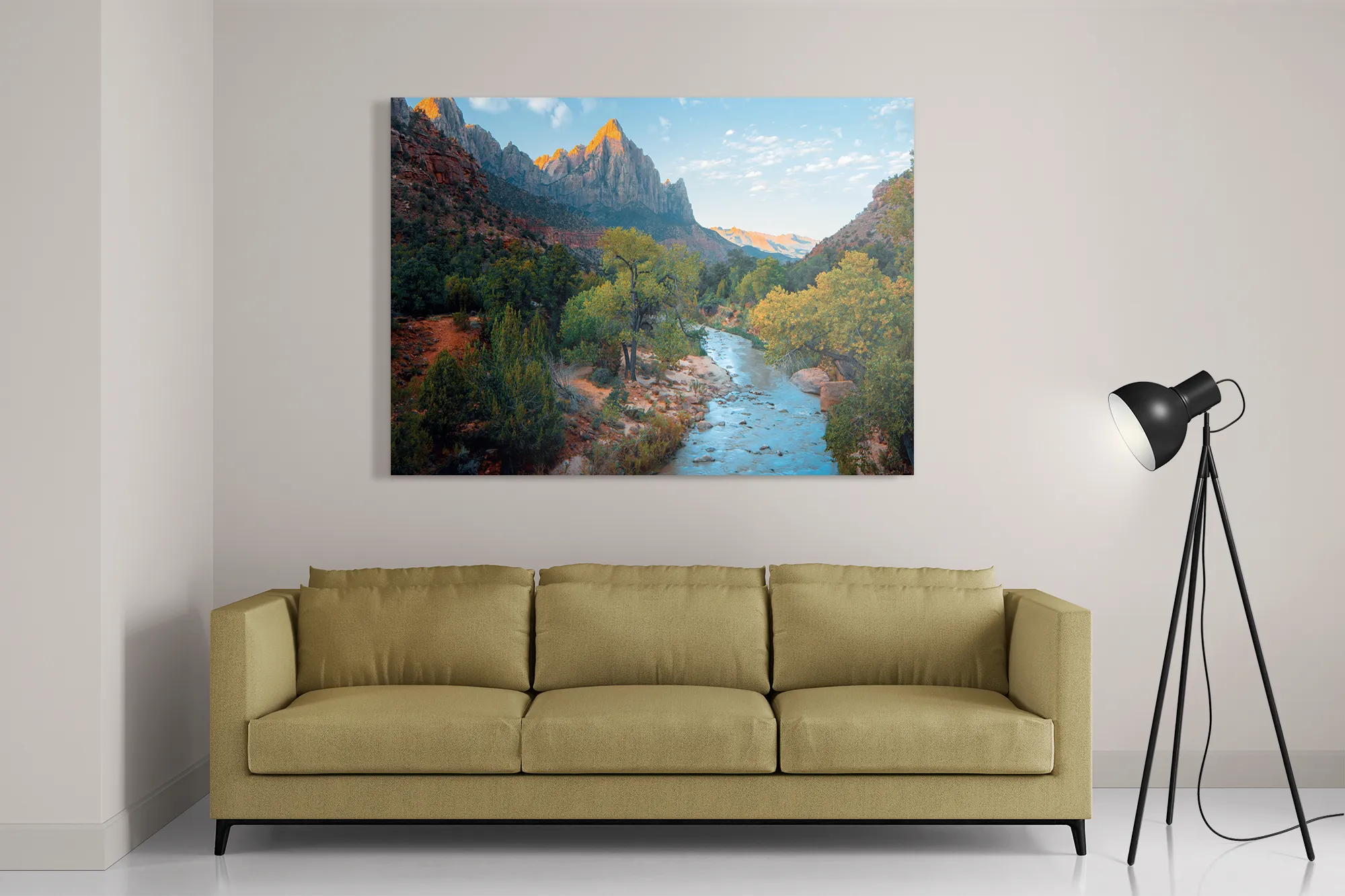 Schilderij De rivier van ZION Rechthoek Horizontaal Template DB 50 70 Horizontaal Natuur 21 2