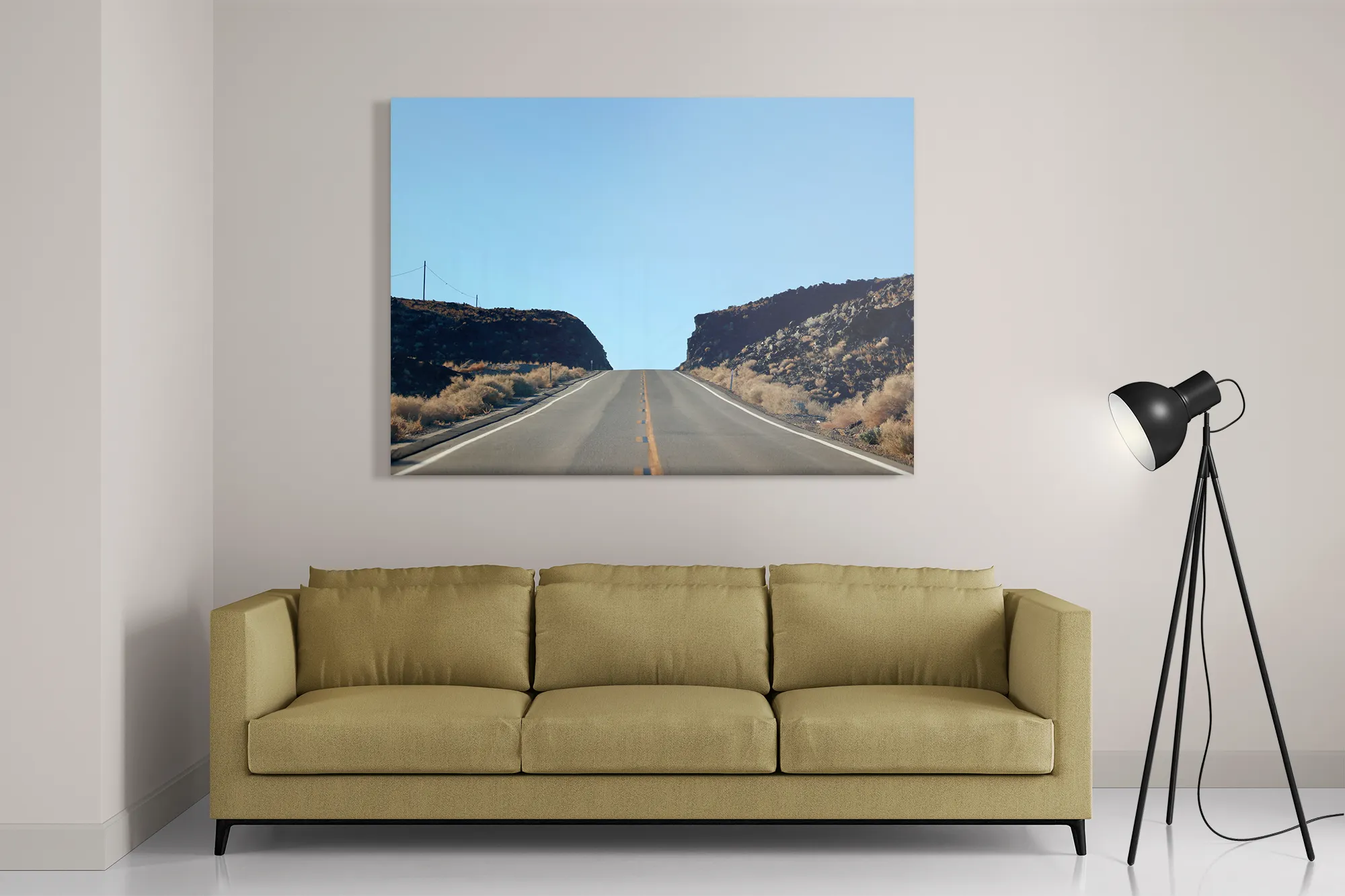 Schilderij Eindeloze weg Rechthoek Horizontaal Template DB 50 70 Horizontaal Natuur 4 2