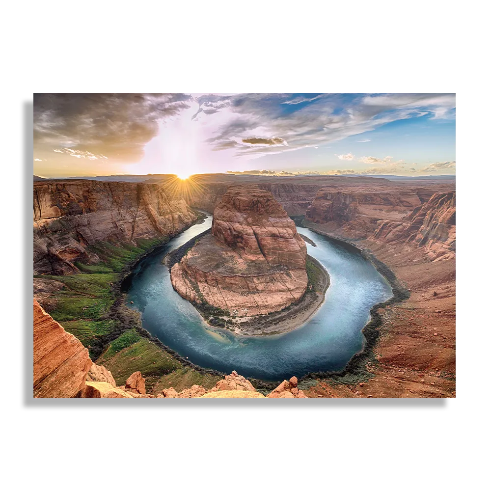 Schilderij Horseshoe bend Rechthoek Horizontaal Template DB 50 70 Horizontaal Natuur 56 1