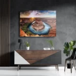 Schilderij Horseshoe bend Rechthoek Horizontaal Template DB 50 70 Horizontaal Natuur 56 3