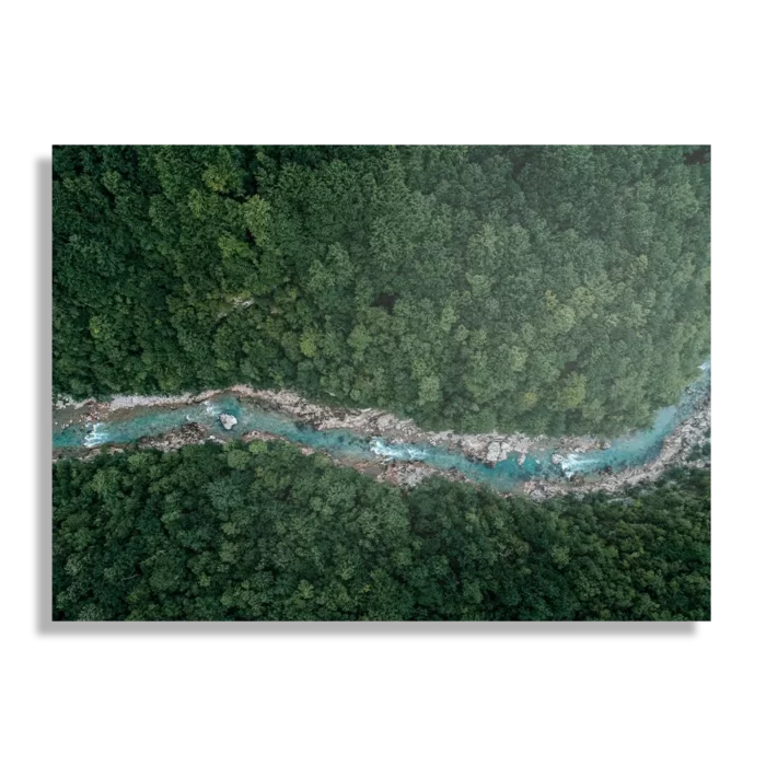 Schilderij Ruige rivier door bos Rechthoek Horizontaal Template DB 50 70 Horizontaal Natuur 65 1