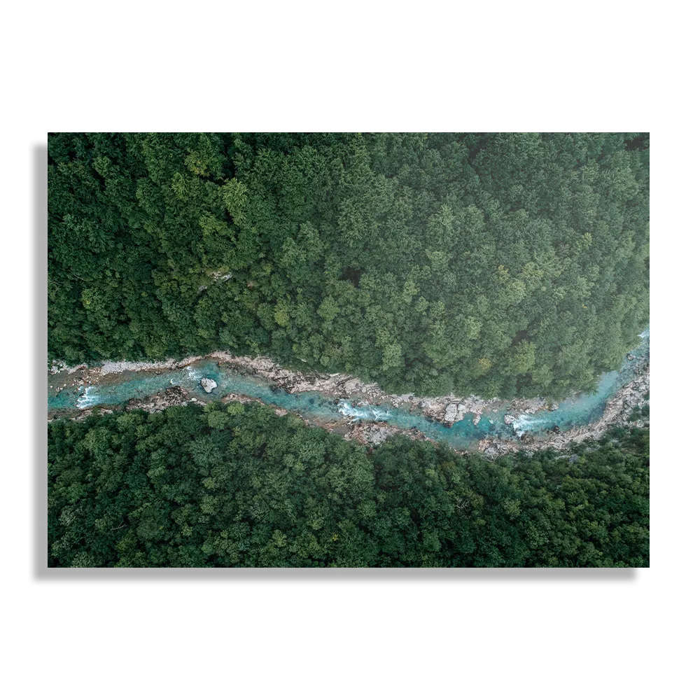 Schilderij Ruige rivier door bos Rechthoek Horizontaal Template DB 50 70 Horizontaal Natuur 65 1