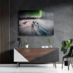 Schilderij Huskies door Lapland Rechthoek Horizontaal Template DB 50 70 Horizontaal Natuur 66 3