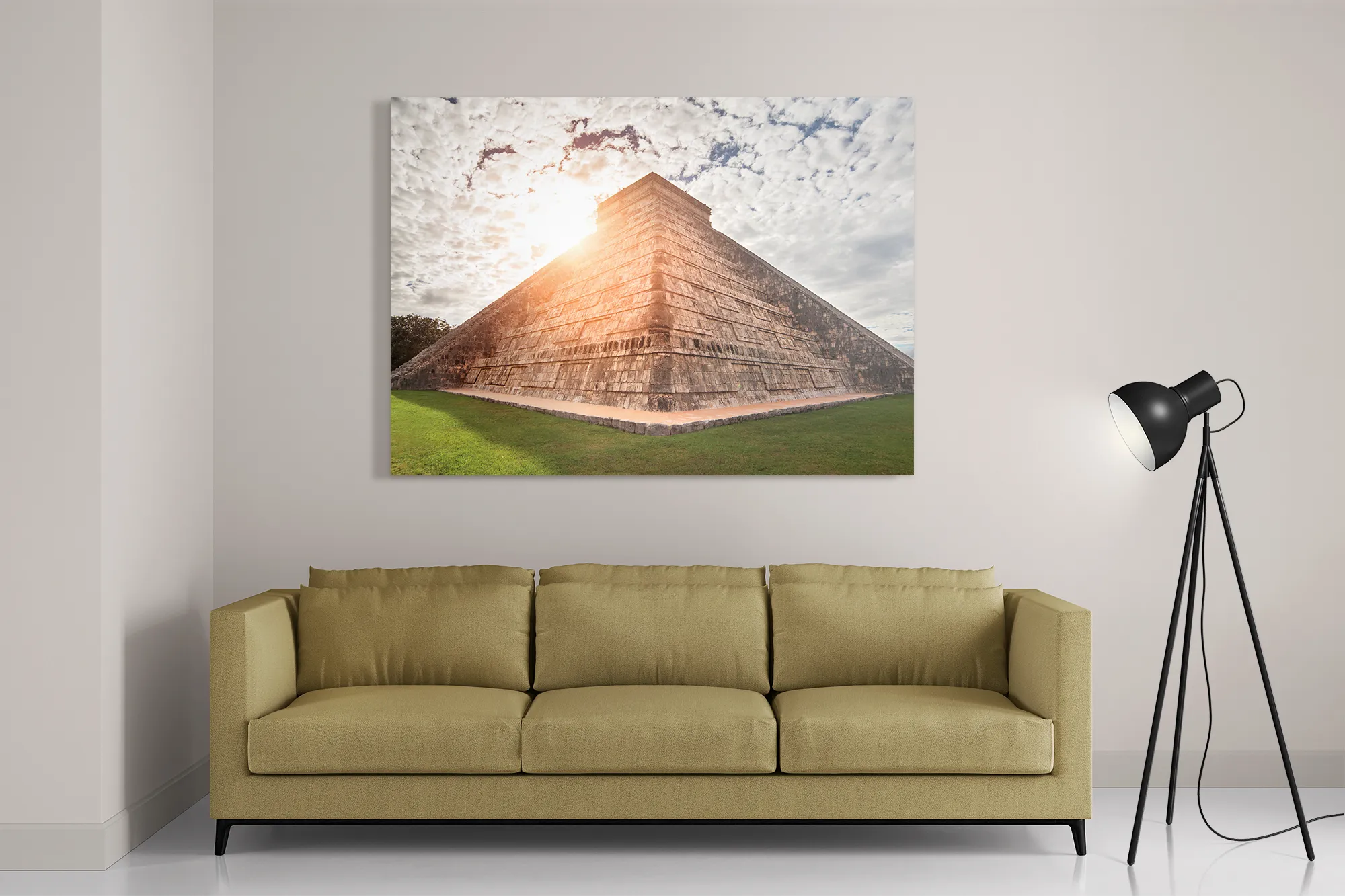 Template_DB_50-70_Horizontaal_Natuur_71-2 Schilderij Azteken pyramide Rechthoek Horizontaal Template DB 50 70 Horizontaal Natuur 71 2