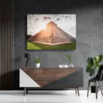 Template_DB_50-70_Horizontaal_Natuur_71-3 Schilderij Azteken pyramide Rechthoek Horizontaal Template DB 50 70 Horizontaal Natuur 71 3