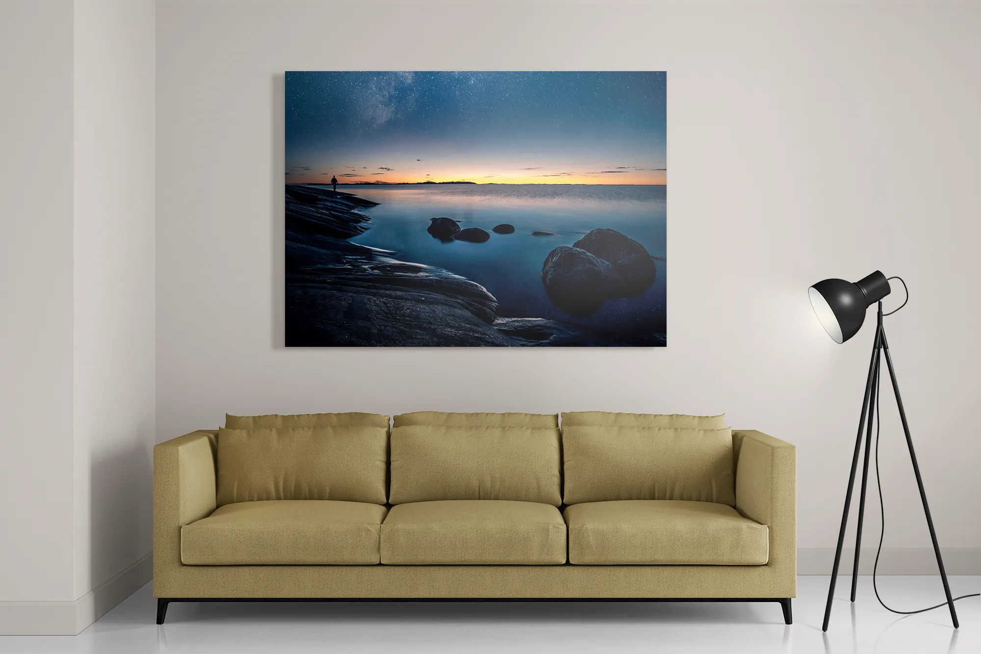 Schilderij De Blauwe Melkweg Rechthoek Horizontaal Template DB 50 70 Horizontaal Natuur 72 2
