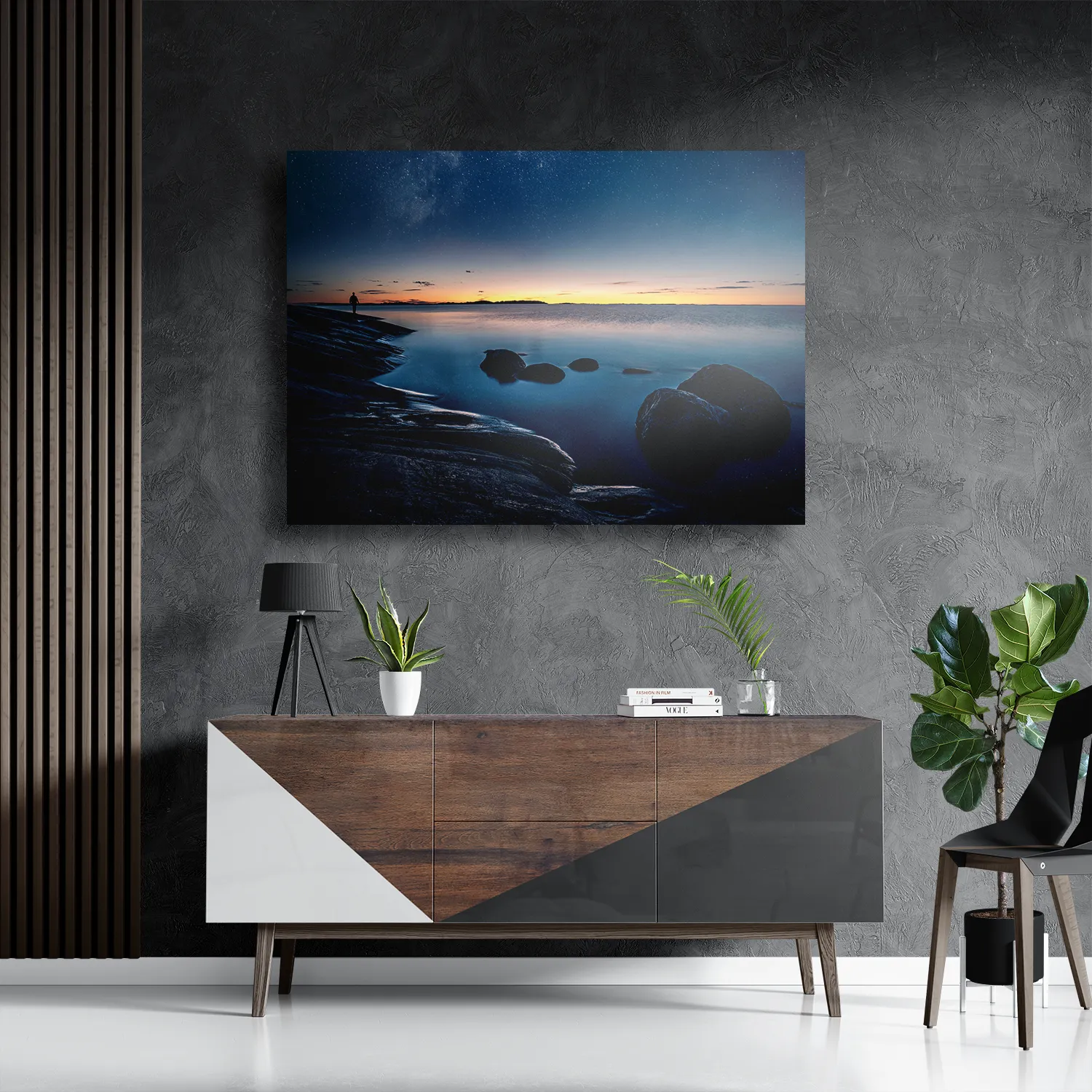 Schilderij De Blauwe Melkweg Rechthoek Horizontaal Template DB 50 70 Horizontaal Natuur 72 3