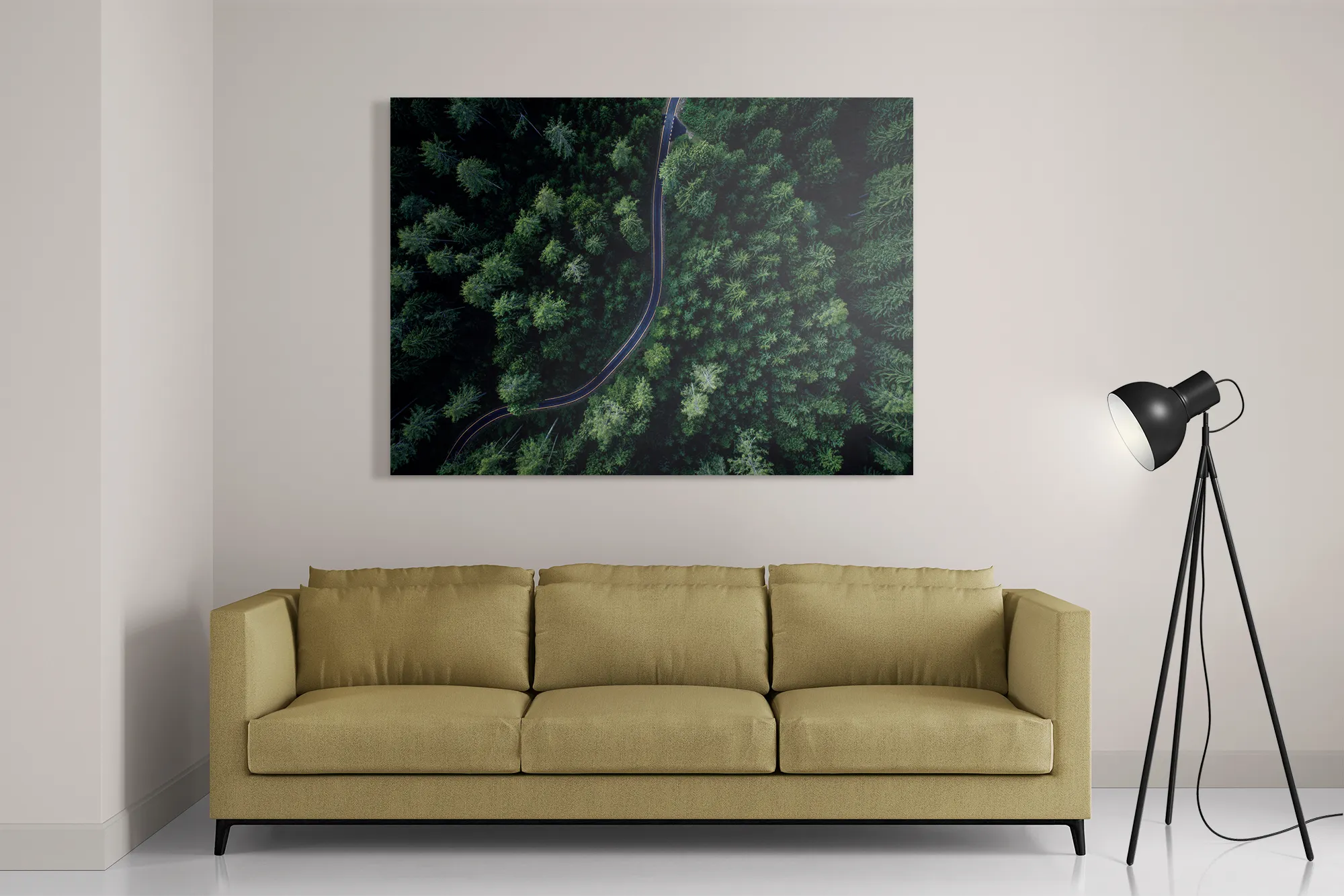 Schilderij Weg door het bos Rechthoek Horizontaal Template DB 50 70 Horizontaal Natuur 74 2