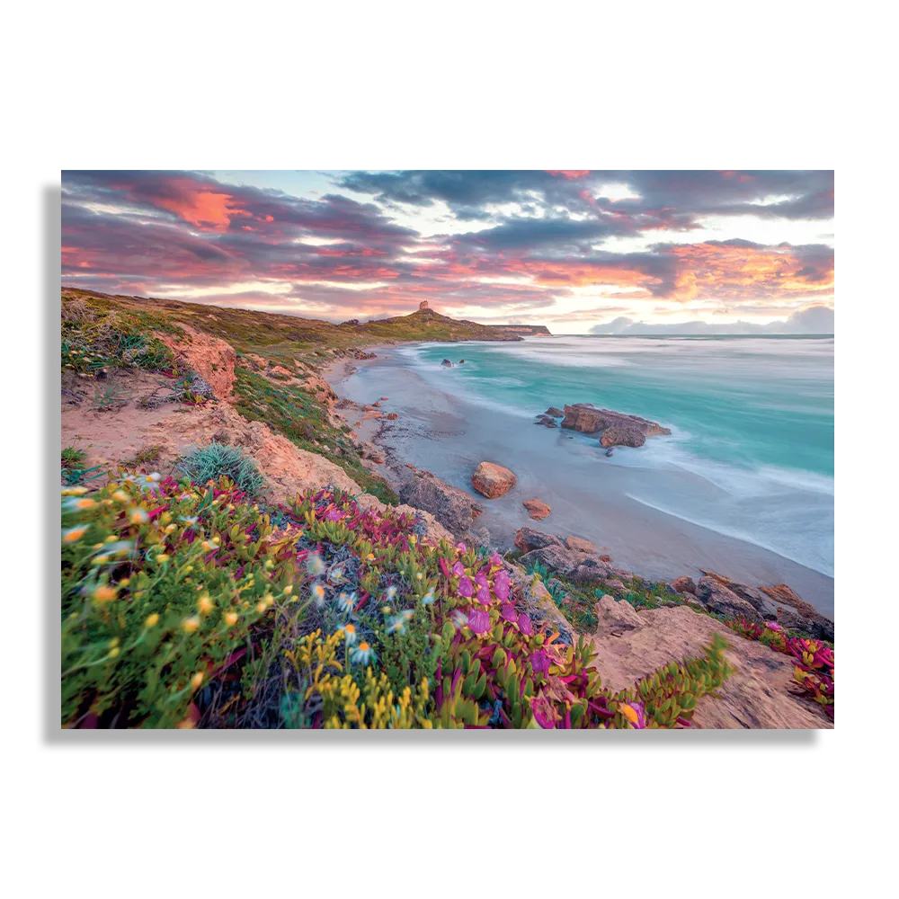 Schilderij Kleurrijke kust Rechthoek Horizontaal Template DB 50 70 Horizontaal Natuur 81 1