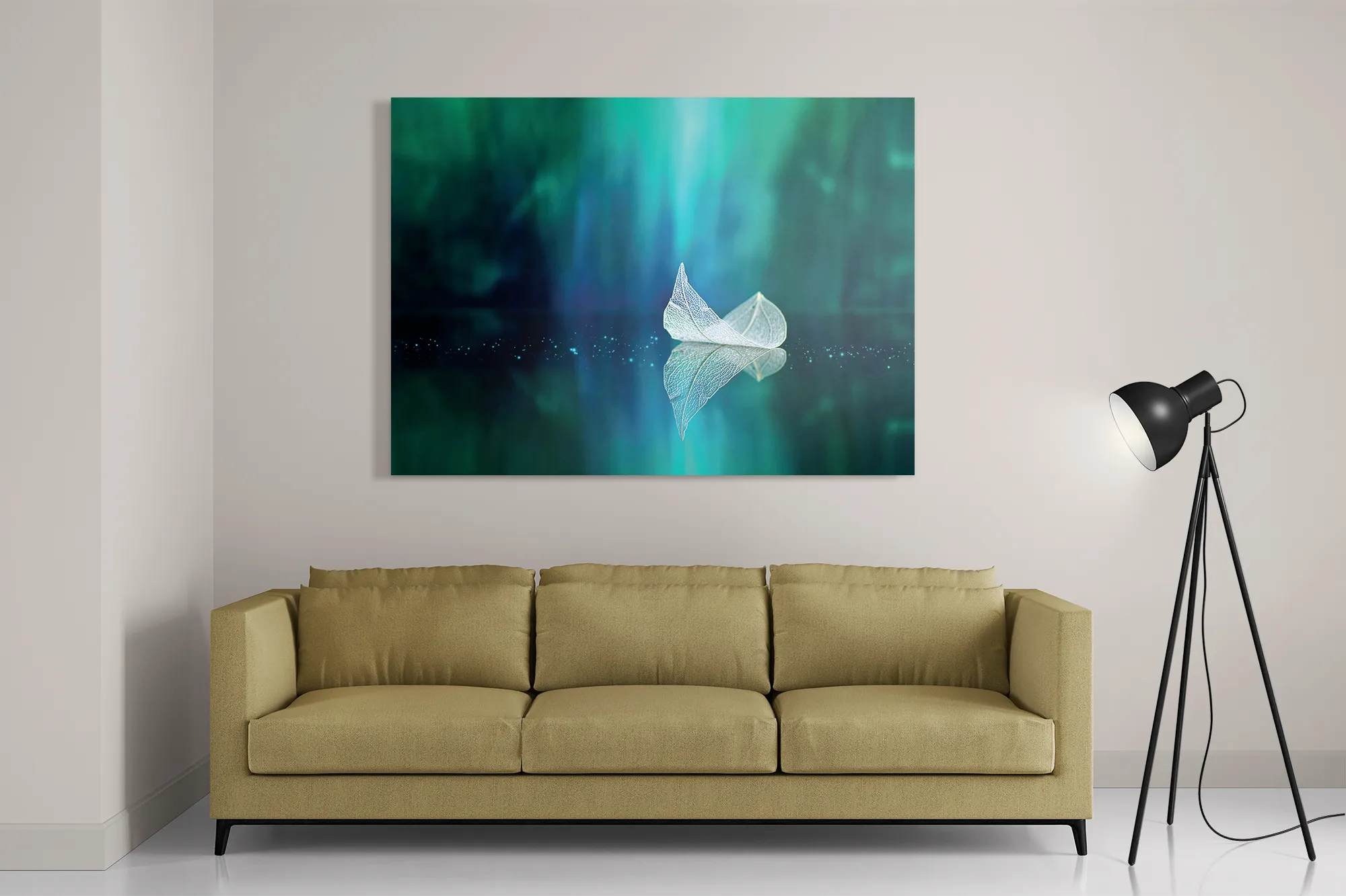 Schilderij Het noorderlicht Rechthoek Horizontaal Template DB 50 70 Horizontaal Natuur 90 2
