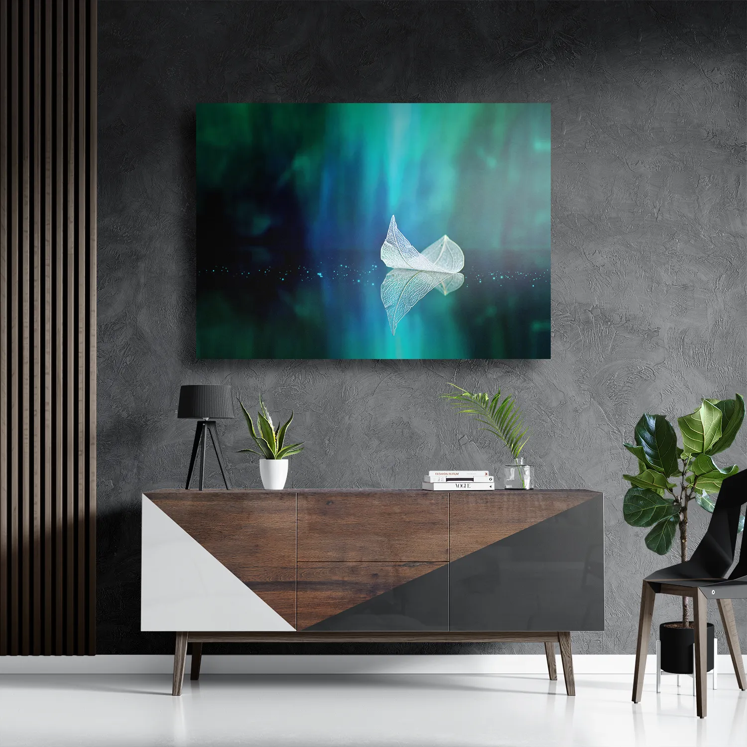 Schilderij Het noorderlicht Rechthoek Horizontaal Template DB 50 70 Horizontaal Natuur 90 3
