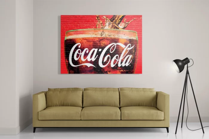 Schilderij Coca Cola Muurschildering Rechthoek Horizontaal Template DB 50 70 Horizontaal Retro 13 2