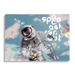 Schilderij Astronaut in de ruimte Rechthoek Horizontaal Template DB 50 70 Horizontaal Ruimtevaart 11 1
