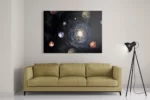 Schilderij Ons planetenstelsel Rechthoek Horizontaal Template DB 50 70 Horizontaal Ruimtevaart 15 2