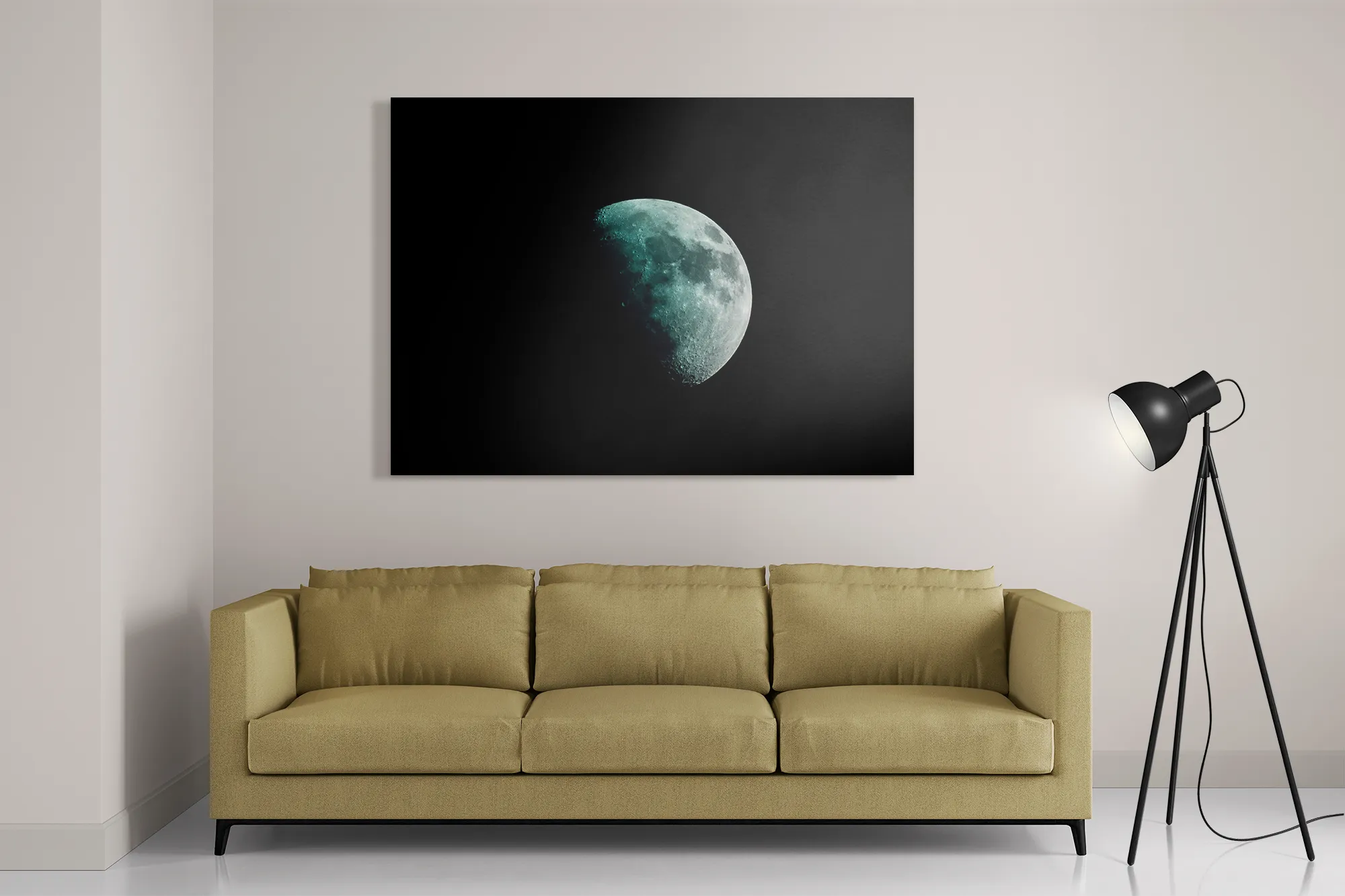 Schilderij To The Moon Rechthoek Horizontaal Template DB 50 70 Horizontaal Ruimtevaart 2 2