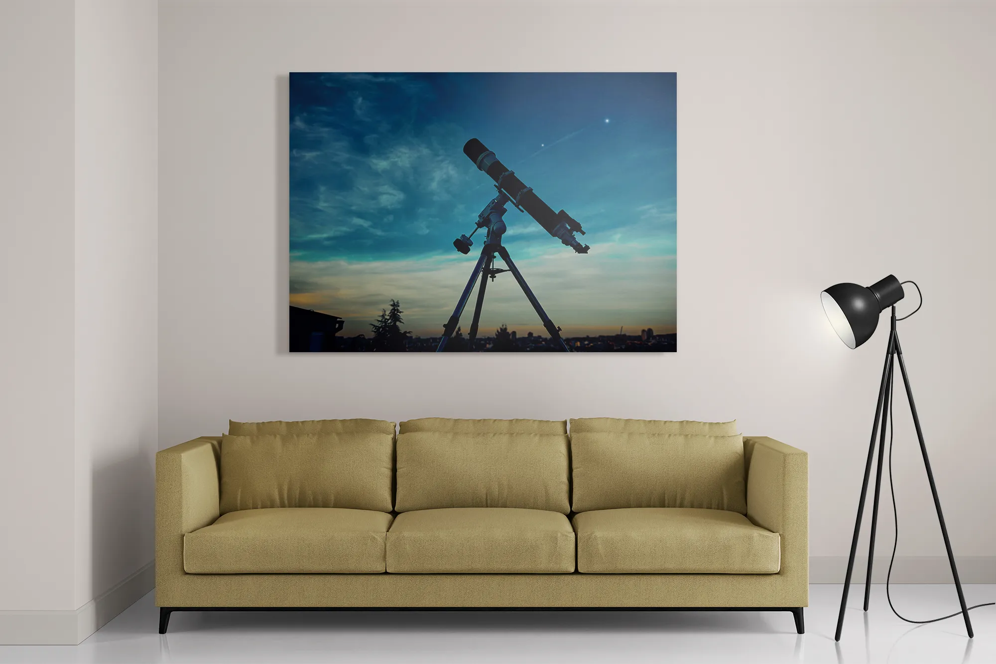 Schilderij De sterren kijker Rechthoek Horizontaal Template DB 50 70 Horizontaal Ruimtevaart 20 2