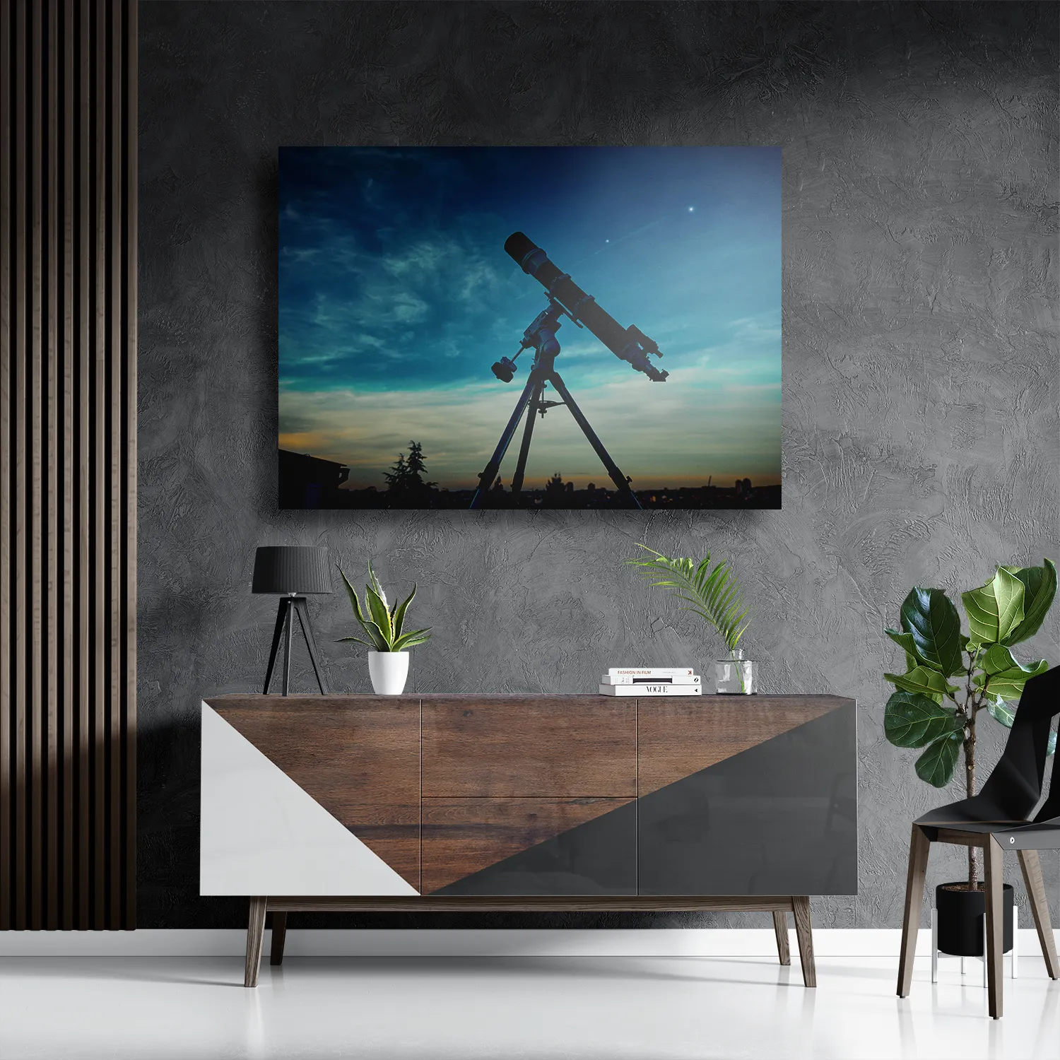 Schilderij De sterren kijker Rechthoek Horizontaal Template DB 50 70 Horizontaal Ruimtevaart 20 3