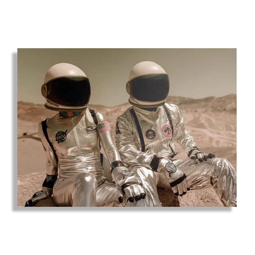 Schilderij Love on mars Rechthoek Horizontaal Template DB 50 70 Horizontaal Ruimtevaart 7 1